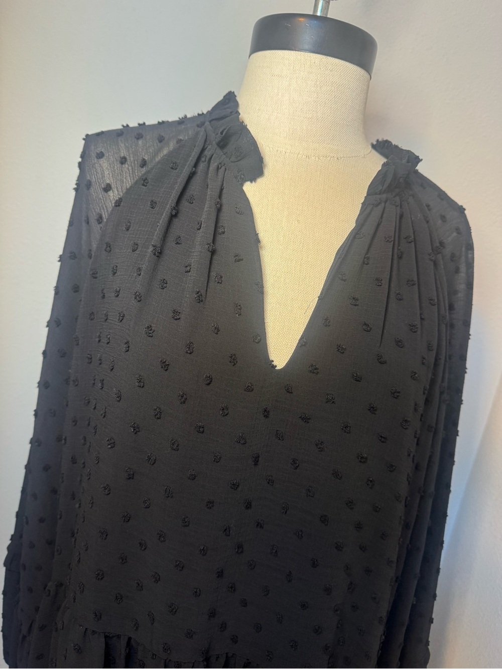 CeCe clip dot babydoll dress - Picture 3 of 7